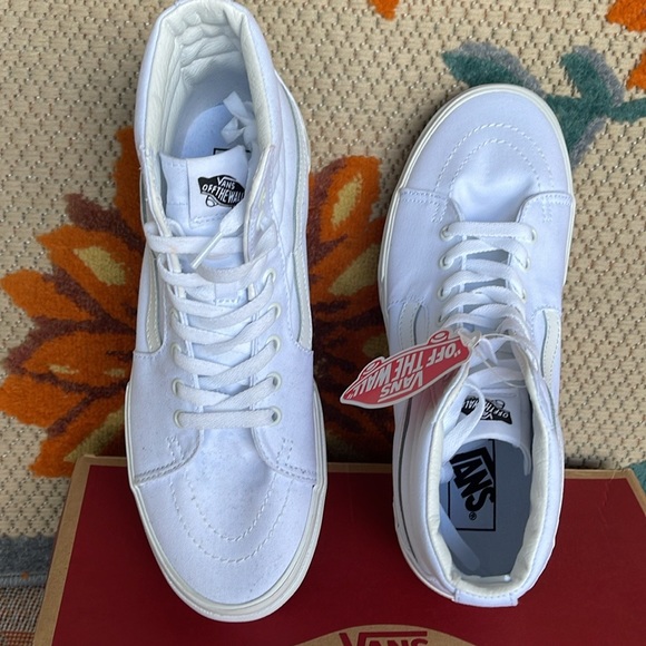 Vans WMNS Sk8-Hi Stacked (Canvas) True White
VN0A4BTWL5R Platforms Sneakers NIB - Picture 10 of 16